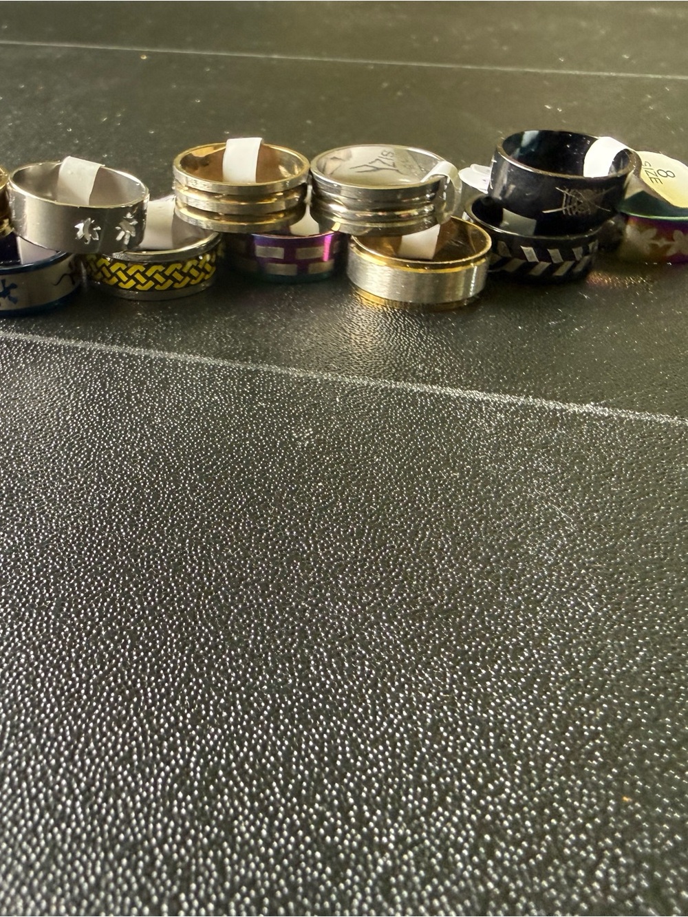 Bundle of 12 NWT Mixed Metal Women's Fashion Rings - Gold & Silver Accent Set